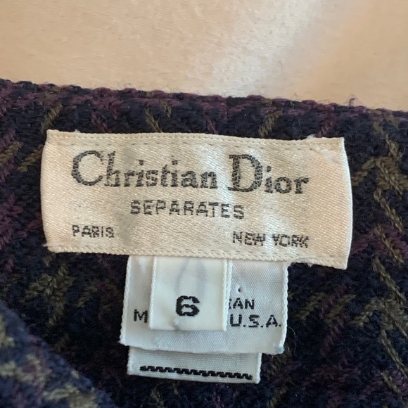 Vintage Christian Dior Separates Pencil Skirt Size 6 - Picture 10 of 14